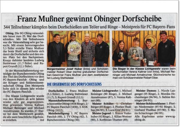 Zeitungsbericht 17 x